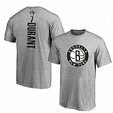 Brooklyn Nets 7 Kevin Durant Gray T-Shirt,baseball caps,new era cap wholesale,wholesale hats